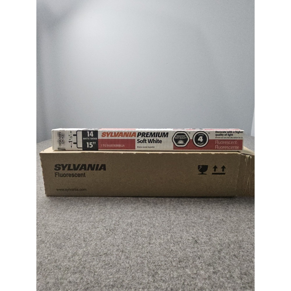 Sylvania Fluorescent Bulbs Premium Soft White‎ 6-Pack F14T12/DSW/RP 14W 15" T12